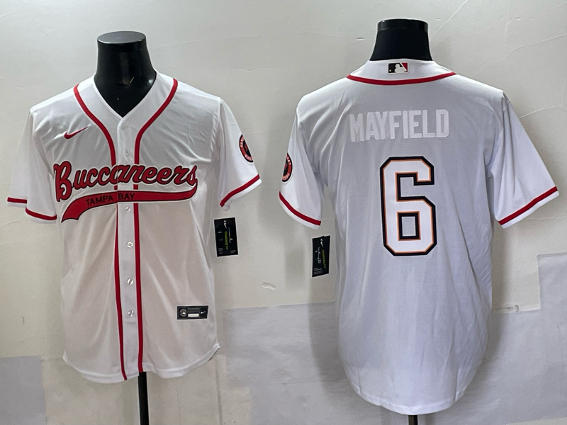 Men Tampa Bay Buccaneers #6 Mayfield white 2025 Nike NFL JERSEY 003->tampa bay buccaneers->NFL Jersey